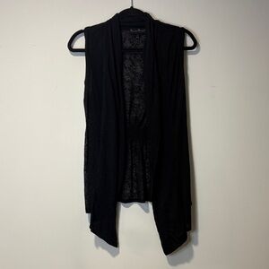 Mercer & Madison Black Lace Vest